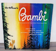 Walt Disney&#39;s BAMBI Disneyland Records 1963 12&quot; Canada Vinyl 1203 - $5.57