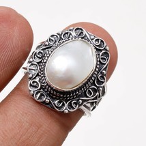 River Pearl Vintage Style Handmade Christmas Gift Ring Jewelry 8.50&quot; SA 2232 - £3.98 GBP