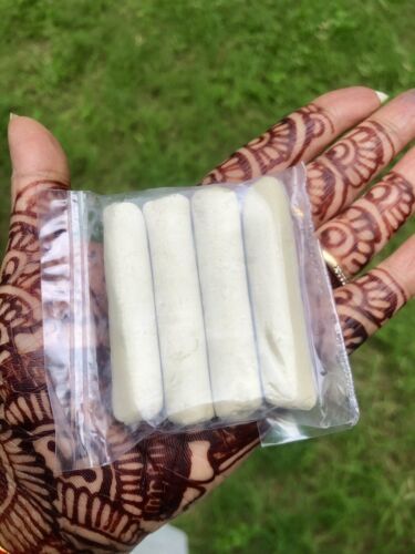 4 Pc Original 2.5&quot; Long Gopi Chandan Sticks, White, Pooja Tilak 55-65 grams - $8.84