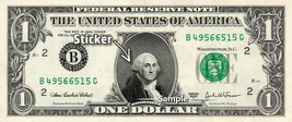 Baby George Washington on a REAL Dollar Bill Cash Money Collectible Memorabilia - £7.14 GBP