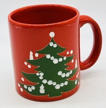 Waechtersbach Germany Red Christmas Tree Coffee Mug Cup - £11.46 GBP