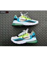 Nike Air Max 270 React SE GS Oracle Aqua CJ4060-300 Size 7Y NEON GREEN BLUE - £54.91 GBP