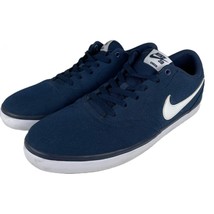 NIKE SB Solar Canvas Skate Sneakers Midnight Blue Mens Size 12 - £23.55 GBP