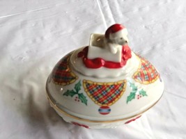 Vintage Lenox Christmas Surprise Trinket Box Ltd Ed 1994 Gold Mark - $231.93 MXN