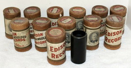 12- Edison Antique Record Wax Cylinders  ~ Lot #2 - £241.27 GBP