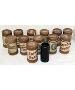 12- Edison Antique Record Wax Cylinders  ~ Lot #2 - $299.99