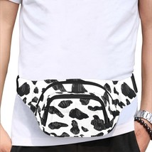 Cow Dairy Pattern Fanny Pack Bumbag Waist Bag with 3 Compartment - $38.00
