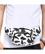 Cow Dairy Pattern Fanny Pack Bumbag Waist Bag with 3 Compartment - £29.89 GBP