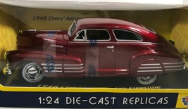 1948 Chevy Aerosedan Fleetline MotorMax Die Cast Replicas 1:24 Scale Die... - $21.95