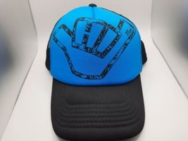 Maui Hand Trucker Hat Cap Blue Black Snapback Hawaiian Headwear - $19.99