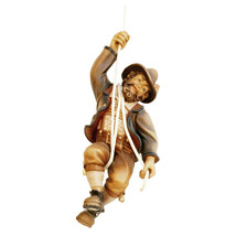 Hanging Mountain Climber hand pained Woodcarving - £25.25 GBP+