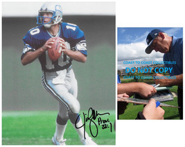 Jim Zorn Signed Seattle Seahawks Football 8x10 photo COA proof autographed. - £69.91 GBP