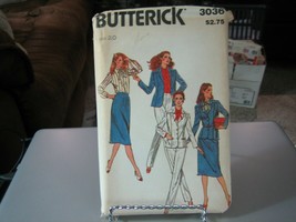 Butterick 3036 Misses Lined Jacket, Blouse, Skirt & Pants Pattern - Size 20 - $9.78