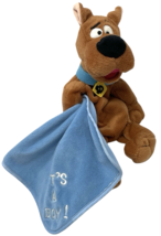 Vintage Scooby Doo It's A Boy Blanket Bean Bag Plush Toy Warner Bros Store 1998 image 2