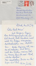 Friedrich Wegener German Nazi Jew WW2 War Pathologist Hand Signed Letter - £31.38 GBP