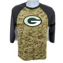 Green Bay Packers Military T-Shirt Nike Dri-Fit Shirt Size S Camo - £20.93 GBP