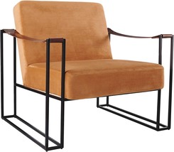 Orange Eclectic Upholstered Accent Chair By Signature Design By Ashley K... - $550.92