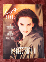 RARE L A STYLE Los Angeles magazine March 1992 Marlee Martin Neil Young - £22.66 GBP