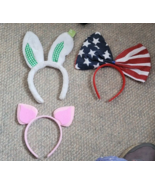 Set of 3 Headbands Easter Fourth Of July Halloween One Size Fits Most De... - £10.26 GBP