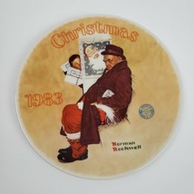 Norman Rockwell Santa in the Subway Plate Fine China By Edwin Knowles 1983 - £11.13 GBP