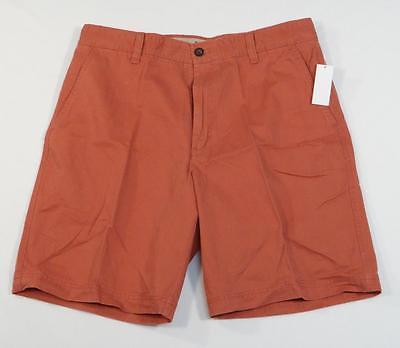 Izod Saltwater Nantucket Red Flat Front Cotton Casual Shorts Men&#39;s NWT - $36.74