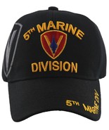 USMC 5th Marine Division &amp; logo on a black ball cap or cover - £15.93 GBP
