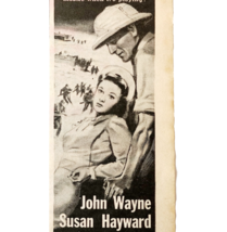 1944 The Fighting Seabees John Wayne Movie Advertisement WW2 Era Cinema ... - $19.99