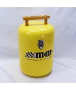 NASCAR Racing M&amp;Ms Ice Chest Cooler Yellow 16&quot; Tall  Outdoor Race Car Sport - $918.35 MXN