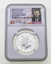 2022-S Officiel US 10-Coin Kit 50C Kennedy Demi Dollar NGC PF70 Ultra Camée - $157.42