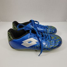 Lotto Youth Cleats Size 1.5 Blue Yellow Campione 1 1/2 Football/Soccer C... - $8.73