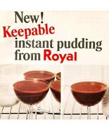 1966 Royal Instant Chocolate Pudding Pistachio Advertisement Dessert DWLL9 - €21,45 EUR
