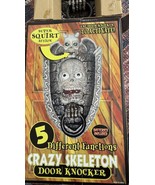 Novelty Inc. Crazy Skeleton Door Knocker Animated Squirts 2000 RARE Vintage - $15.66