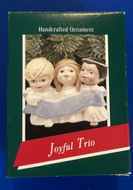 Hallmark 1989 Joyful Trio Christmas Ornament With Original Box Vintage Angels - $11.30