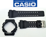 Genuine Casio Watch Band &amp; Bezel Rubber Strap Greyish Black G-Shock GA-1... - $60.95