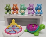 Care Bear Care-a-Lot Playground Merry-go-round And Sea Turtle With 5 Bears - £23.27 GBP