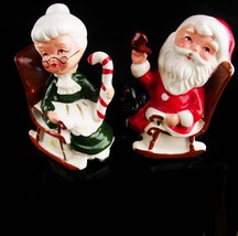 Vintage Japan salt pepper - Santa with pipe nd MRS Claus -  Salt and Pep... - $55.00