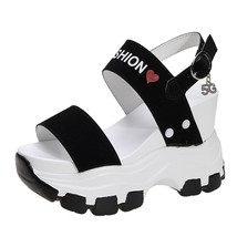 Women&#39;s Summer Sandals Platform Shoes New Summer Fish Toe Red Female  High Heels - £41.28 GBP