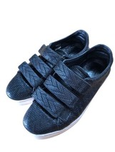 Rag &amp; Bone  Black Woven Leather Sneakers Shoes Woman Size 7 - $45.51