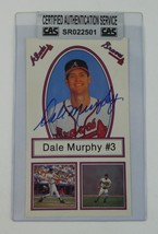 Dale Murphy Signed 3.5x6 Photo Postcard Atlanta Braves Autographed CAS COA - £19.83 GBP