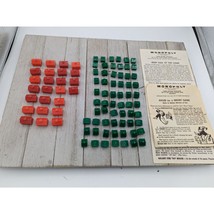 Vintage 1961 Monopoly Game Replacement Motels Houses Instructions Short Set #3 - £7.80 GBP