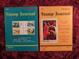 Minkus Stamp Journal Magazine 1973 Full Year Four Issues Vol Viii Nos 1 2 3 4 - £6.40 GBP