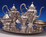 Lebolt Sterling Silver Tea Set 6pc Hand Hammered Applied &quot;SSD&quot; Monogram ... - £9,704.28 GBP