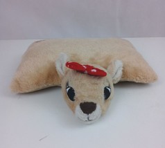 Rudolph The Red Nosed Reindeer 50&#39;th Anniersary Clarice Pillow Pet Plush 11&quot;x14&quot; - £11.69 GBP