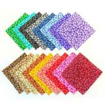 102 Pcs Awesome Blossoms Pre-Cut Charm Pack 5&quot; Squares 100% Cotton Fabric Quilt - £24.29 GBP