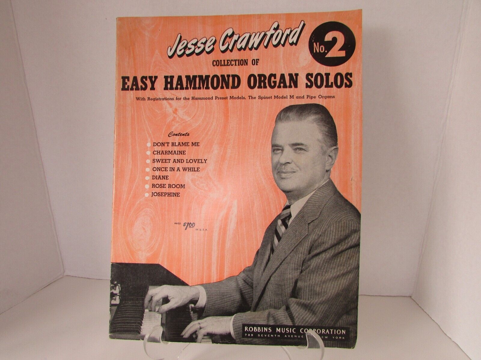 Primary image for Jesse Crawford Easy Hammond Organ Solos No.2  1951 Sheet Music Book 16 pg