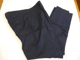 Women&#39;s St. John&#39;s Bay Bi Stretch Secretly Slender Pants Navy Size 32WE ... - £17.96 GBP