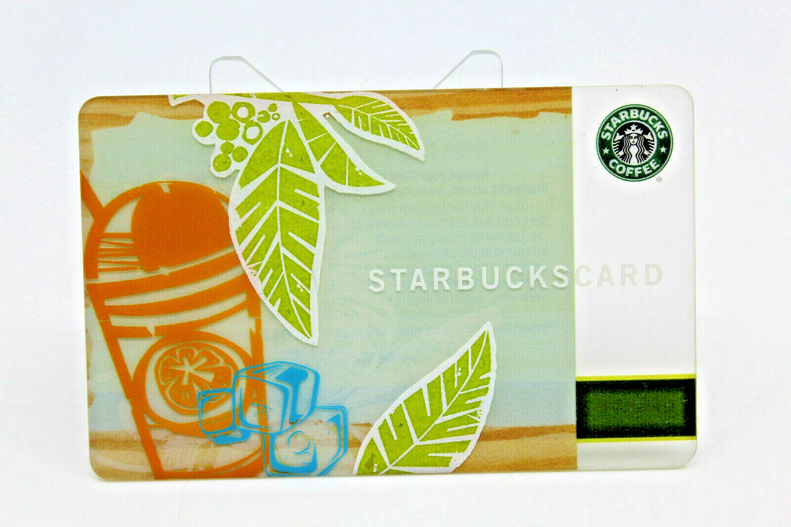 Primary image for Starbucks Coffee 2006 Gift Card Tropical Leaves Frappuccino Drink Zero Balance 