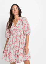 Körper Flirt @ Bon Prix Pink/Weiß Blumenmuster Kleid GRÖSSE S - UK 10 (bp45) - £21.81 GBP
