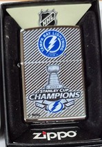 Zippo Lighter: NHL Hockey, Tampa Bay Lightning Stanley Cup - $613.80 MXN