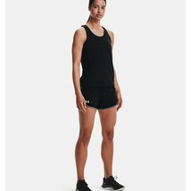 NWT Womens Size XXL Under Armour Black Fly-By 2.0 Workout Shorts - £15.38 GBP